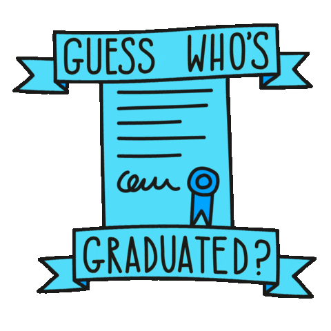 an animated degree certificate