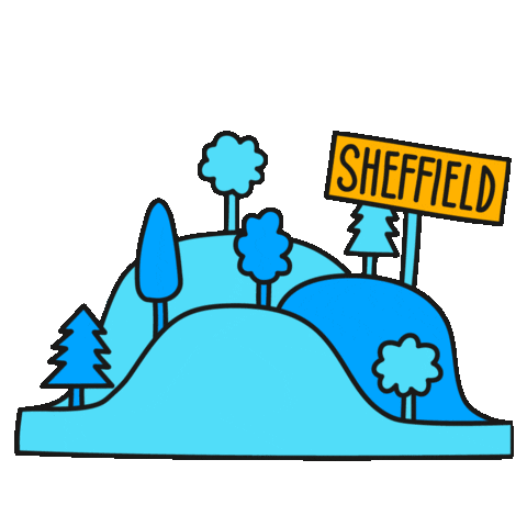 an animated illustration of Sheffield