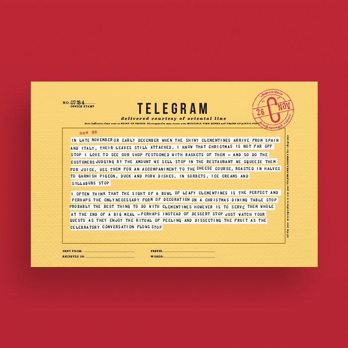 a yellow telegram